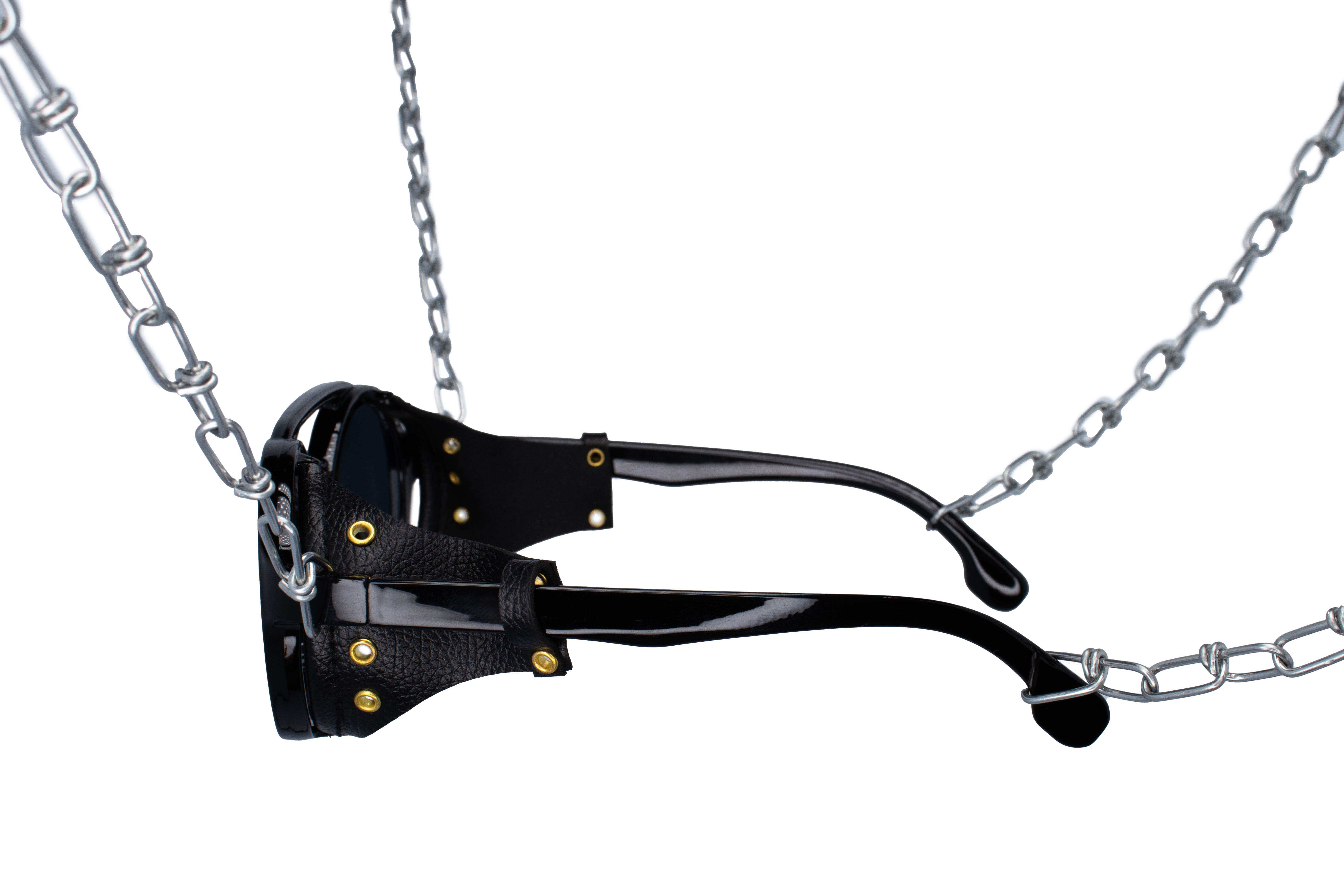 rave bril falco zwart zijkant