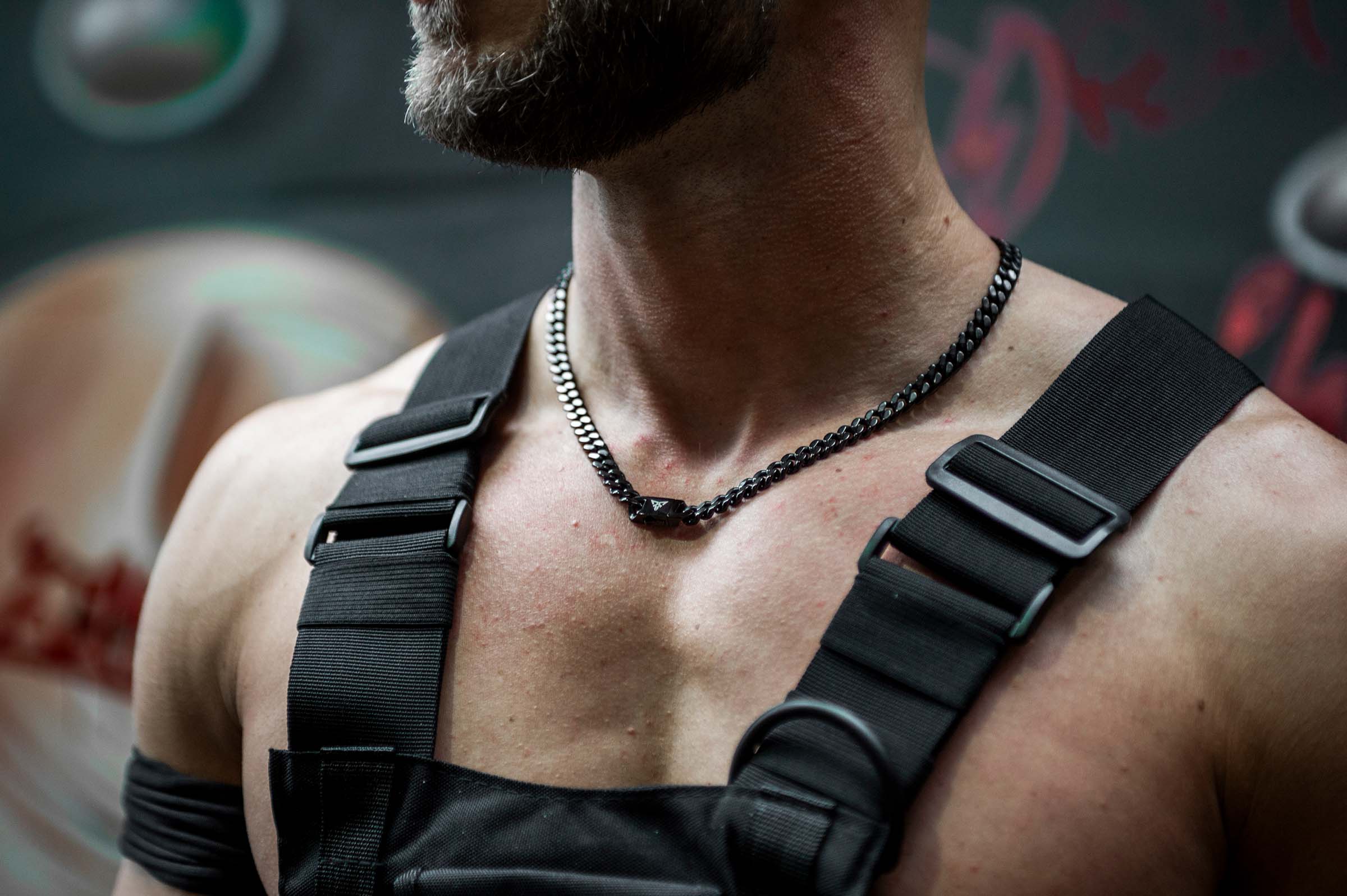 rave ketting cuban chain zwart model2