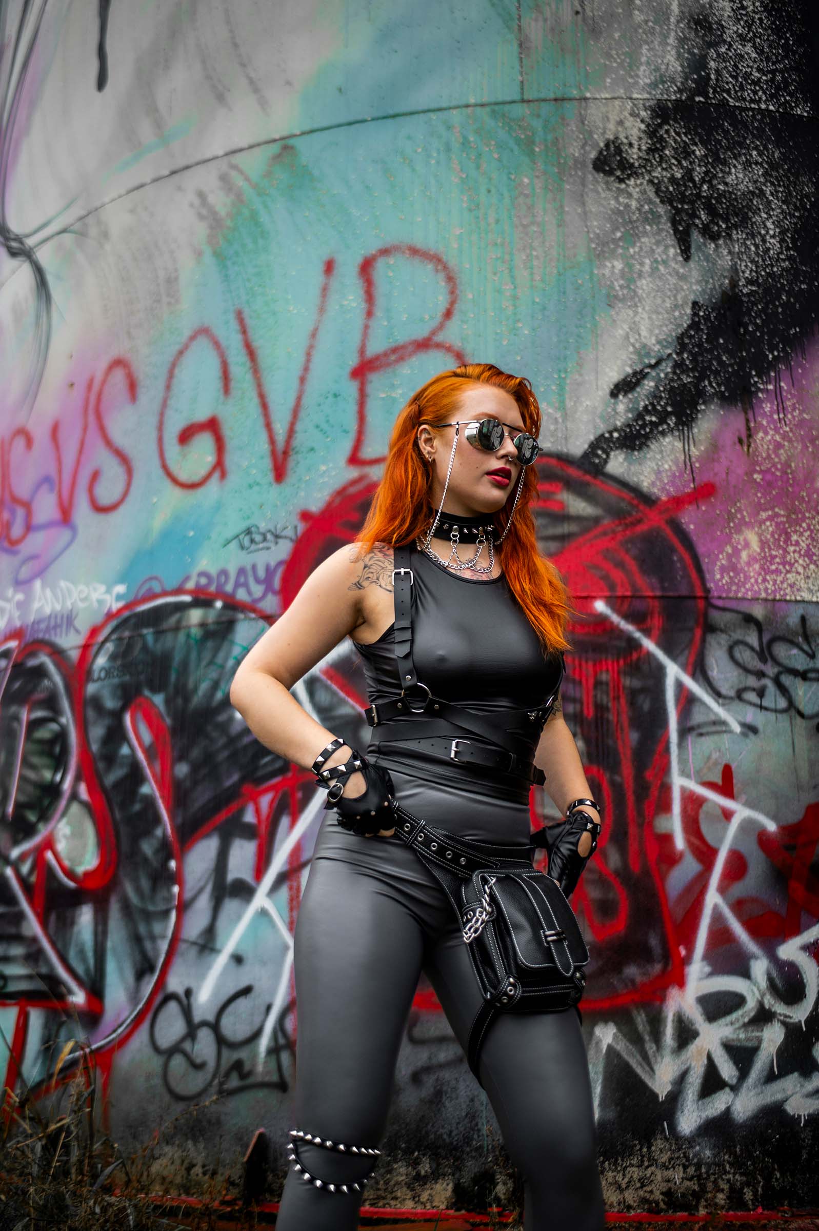 leren rave harnas rh11 outfitfoto 2