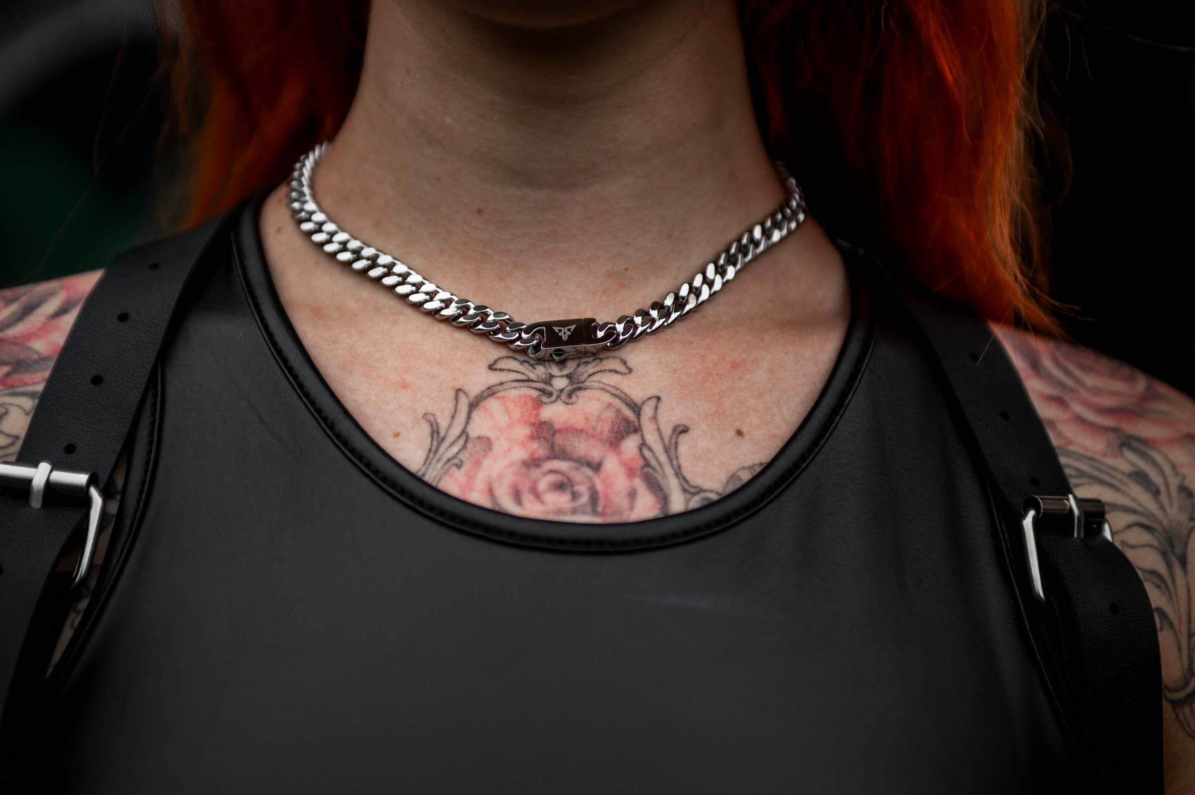 rave ketting cuban chain zilver 8mm model 2