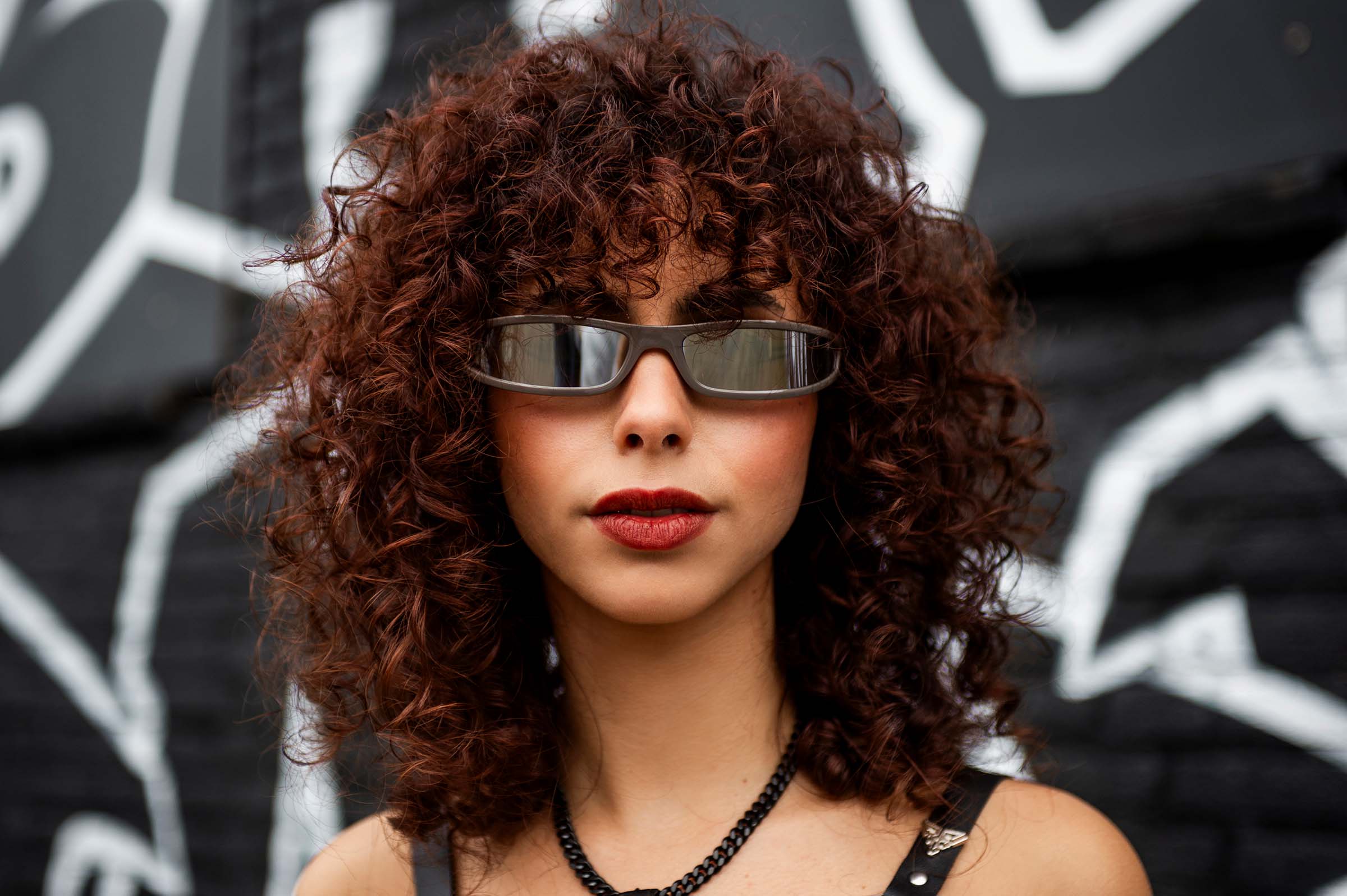 bruine rave bril Vesper met spiegelglazen voor festivals