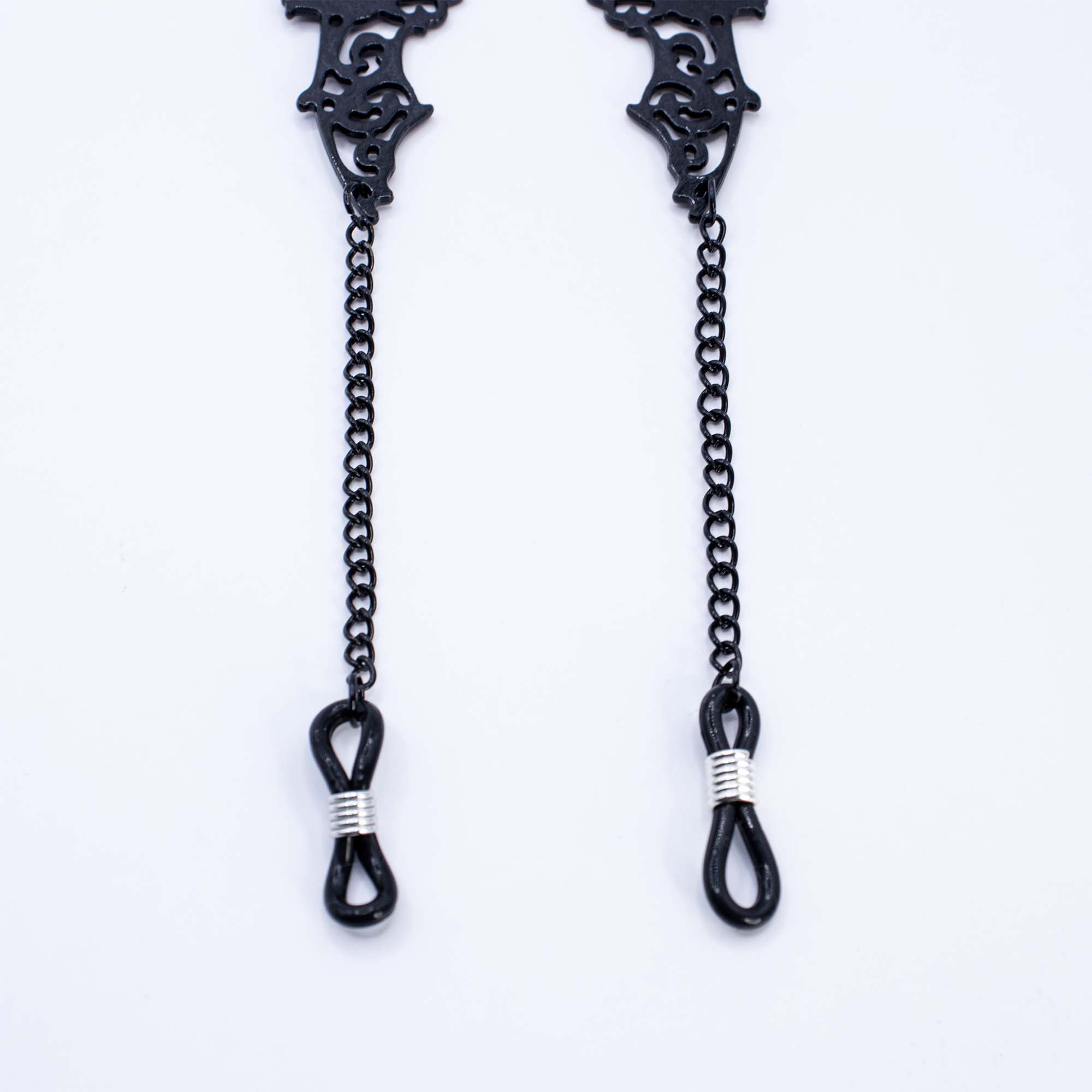 close up schakel en sluiting brillenketting 'bat'