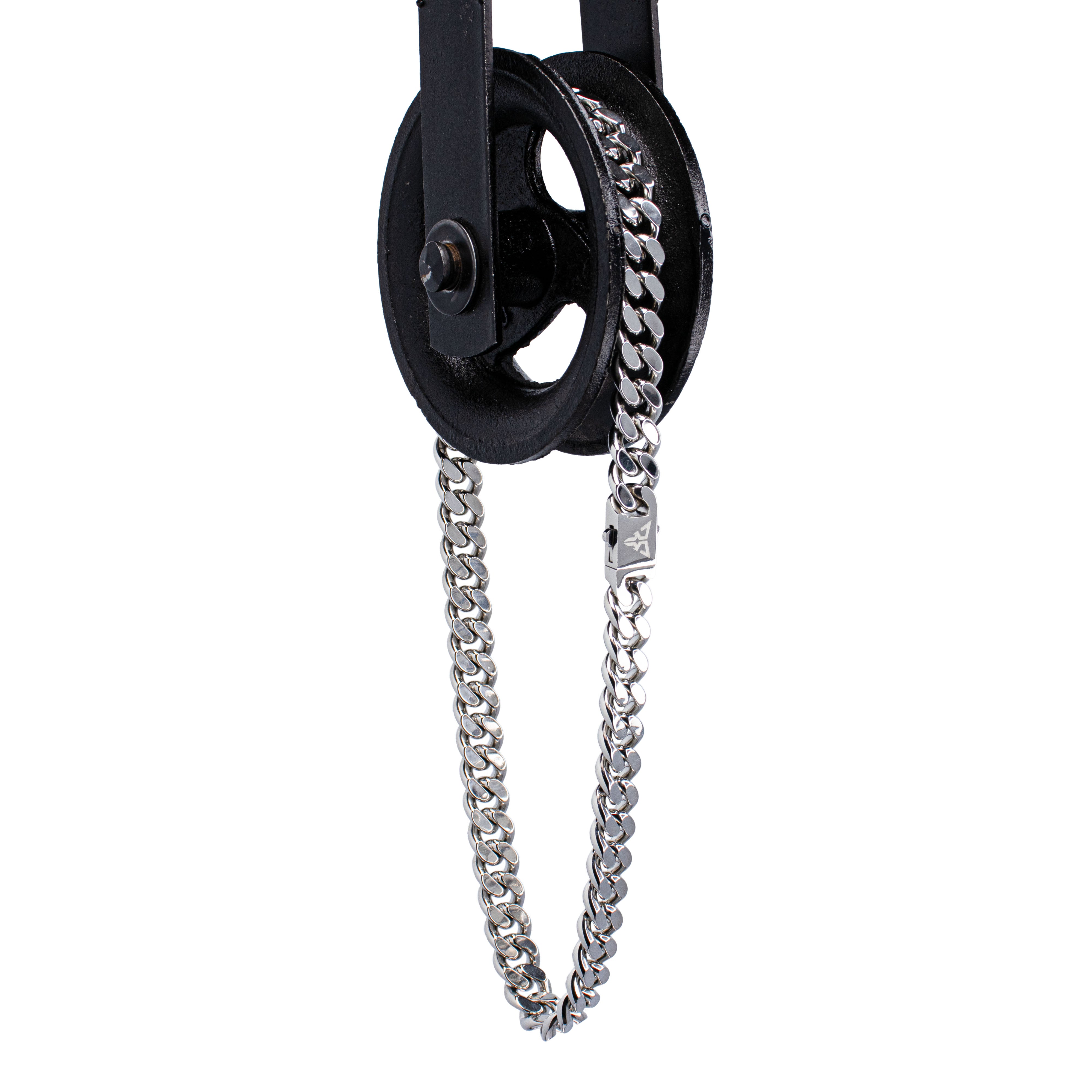 rave ketting cuban chain zilver 12mm schuin