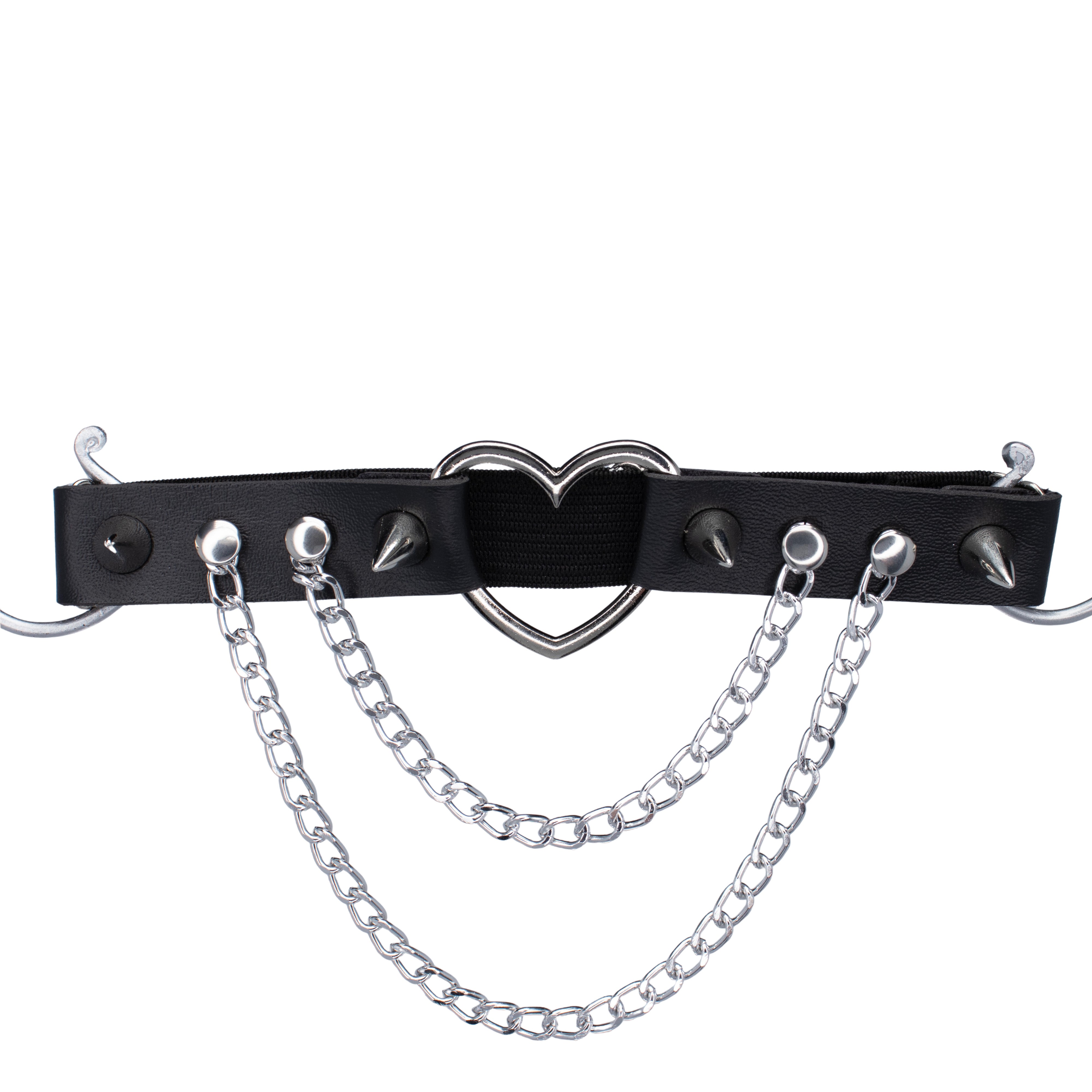 rave beenharnas hart met ketting