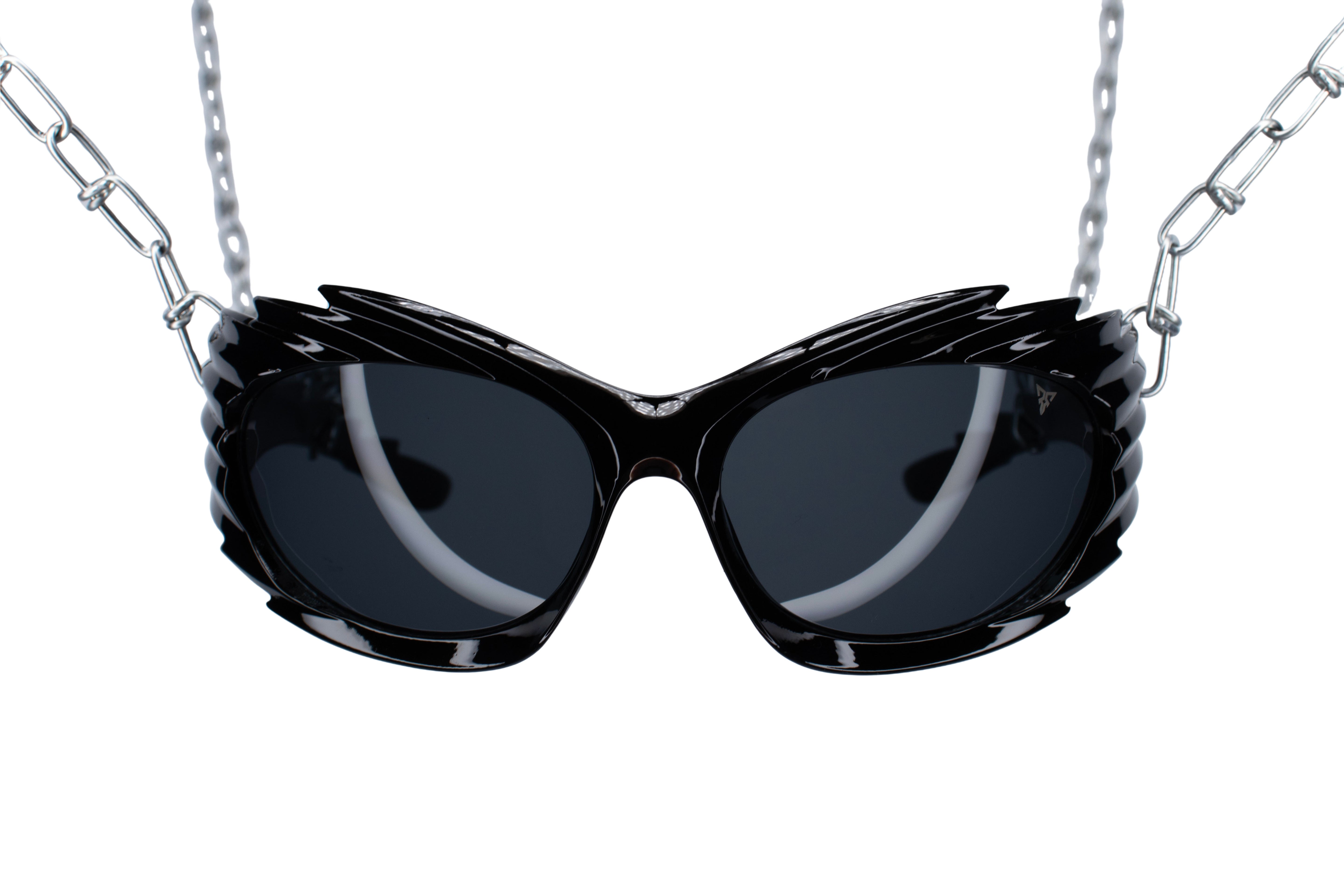 black zwart rave bril 'Inferno' techno festival #kleur_zwart