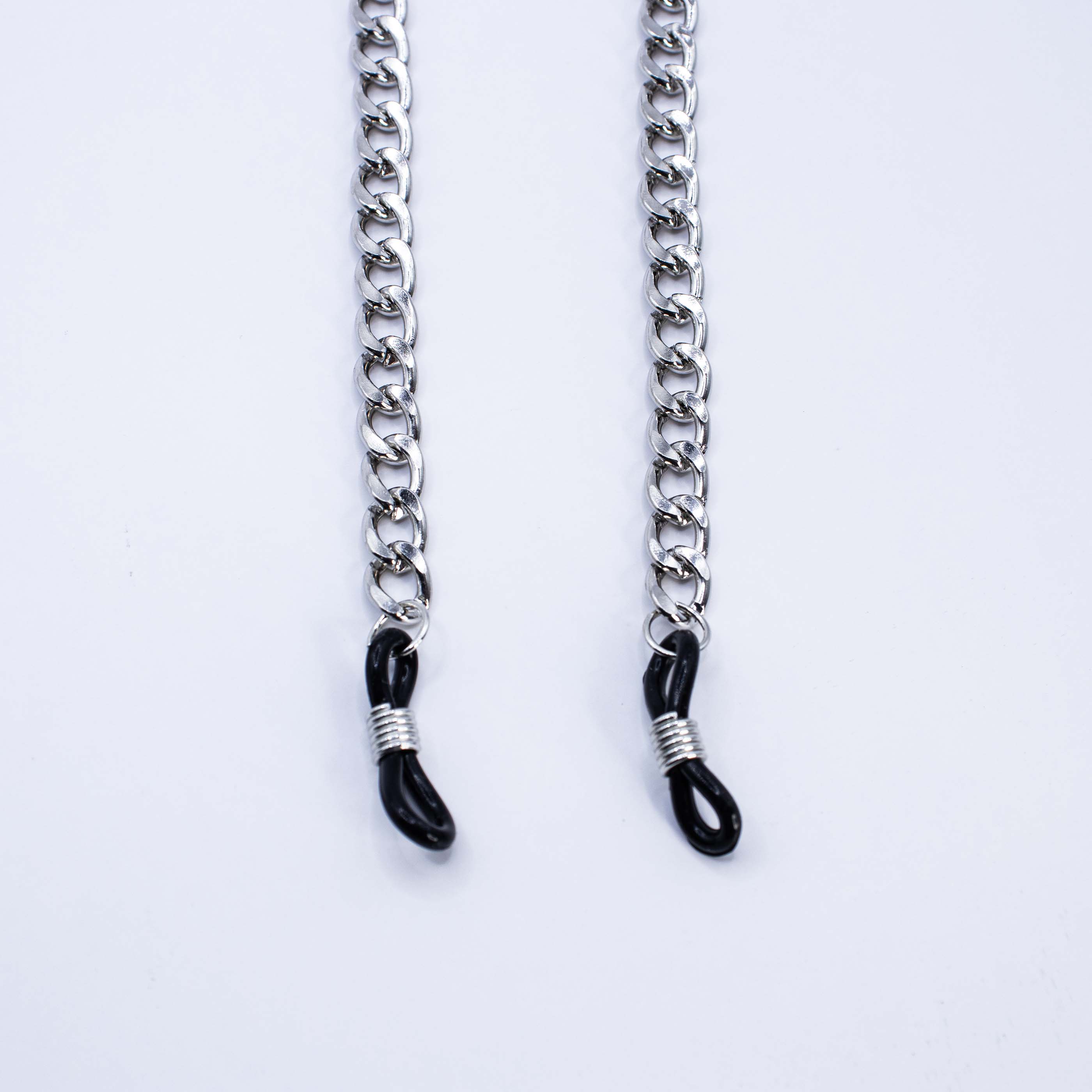 Close up schakel brillenketting 'cuban chain'