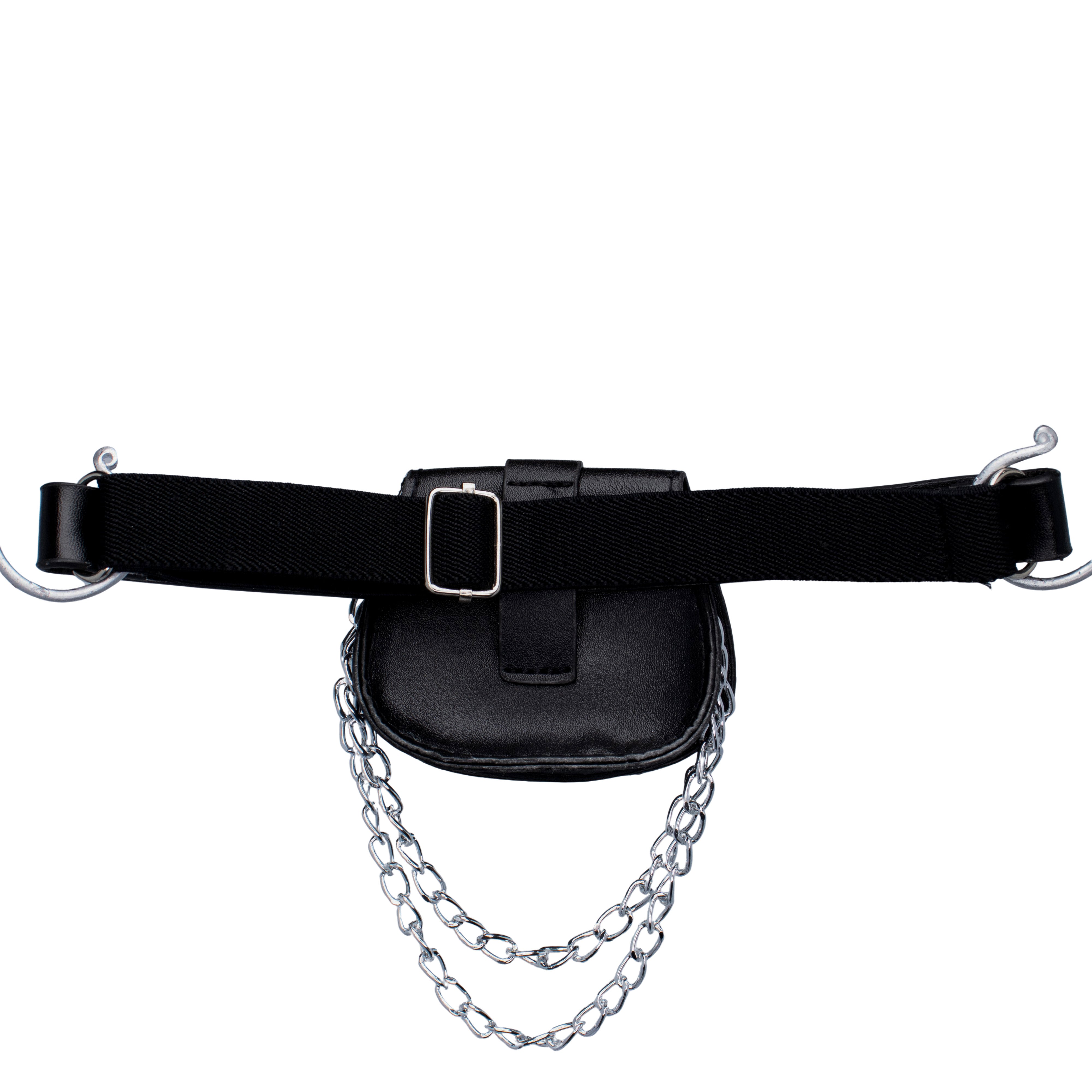 rave beenharnas PU-leer klein tasje achterkant