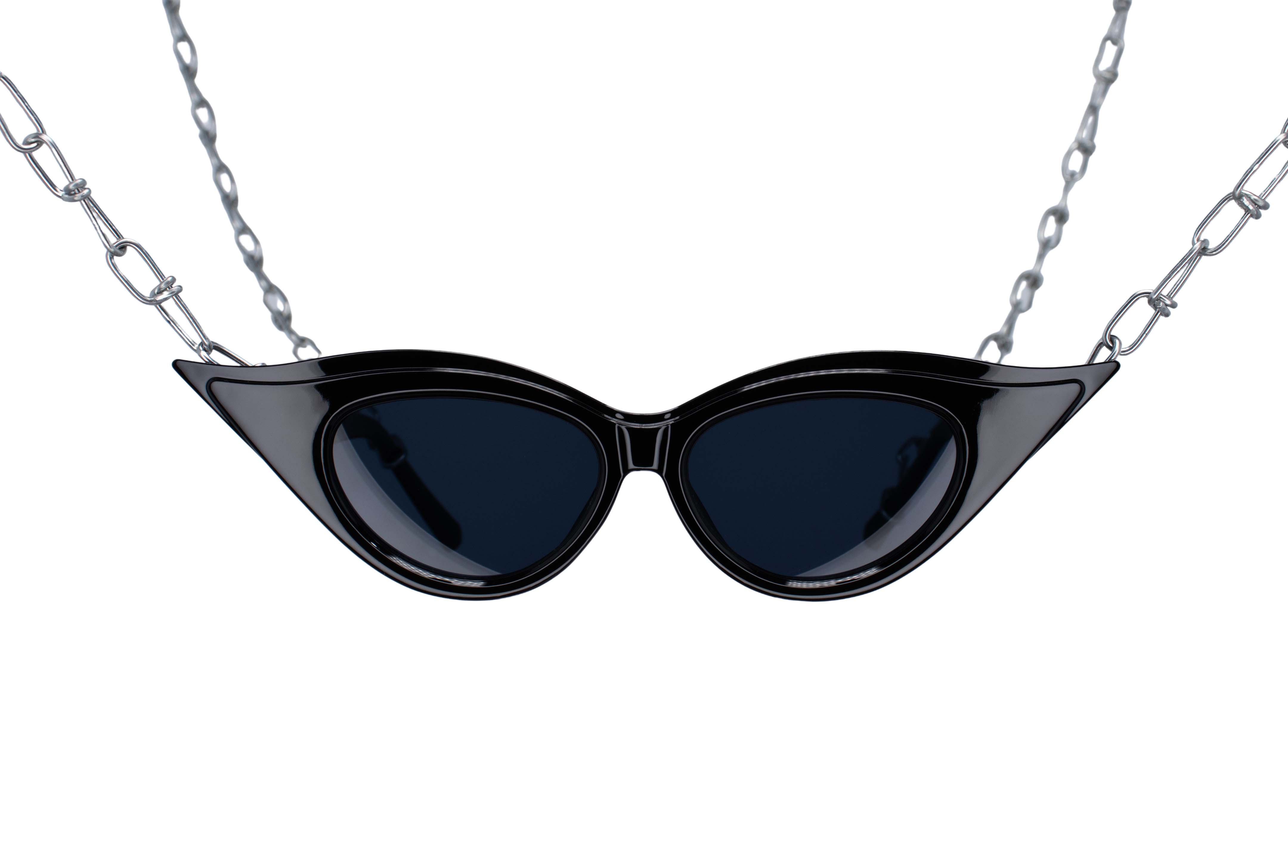 zwarte rave zonnebril noctua voorkant