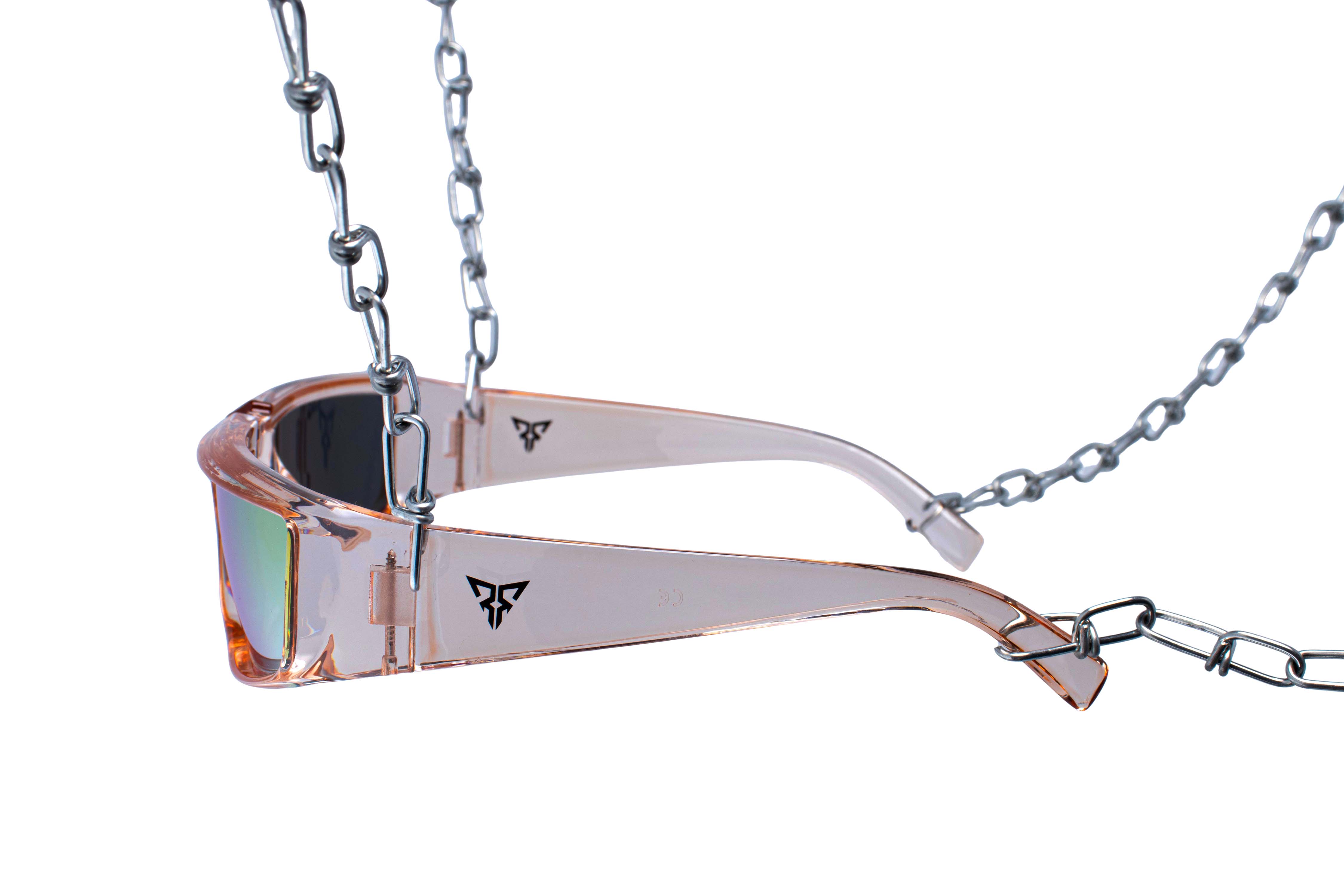 pink obex cool rave sunglasses hardtechno mirror side