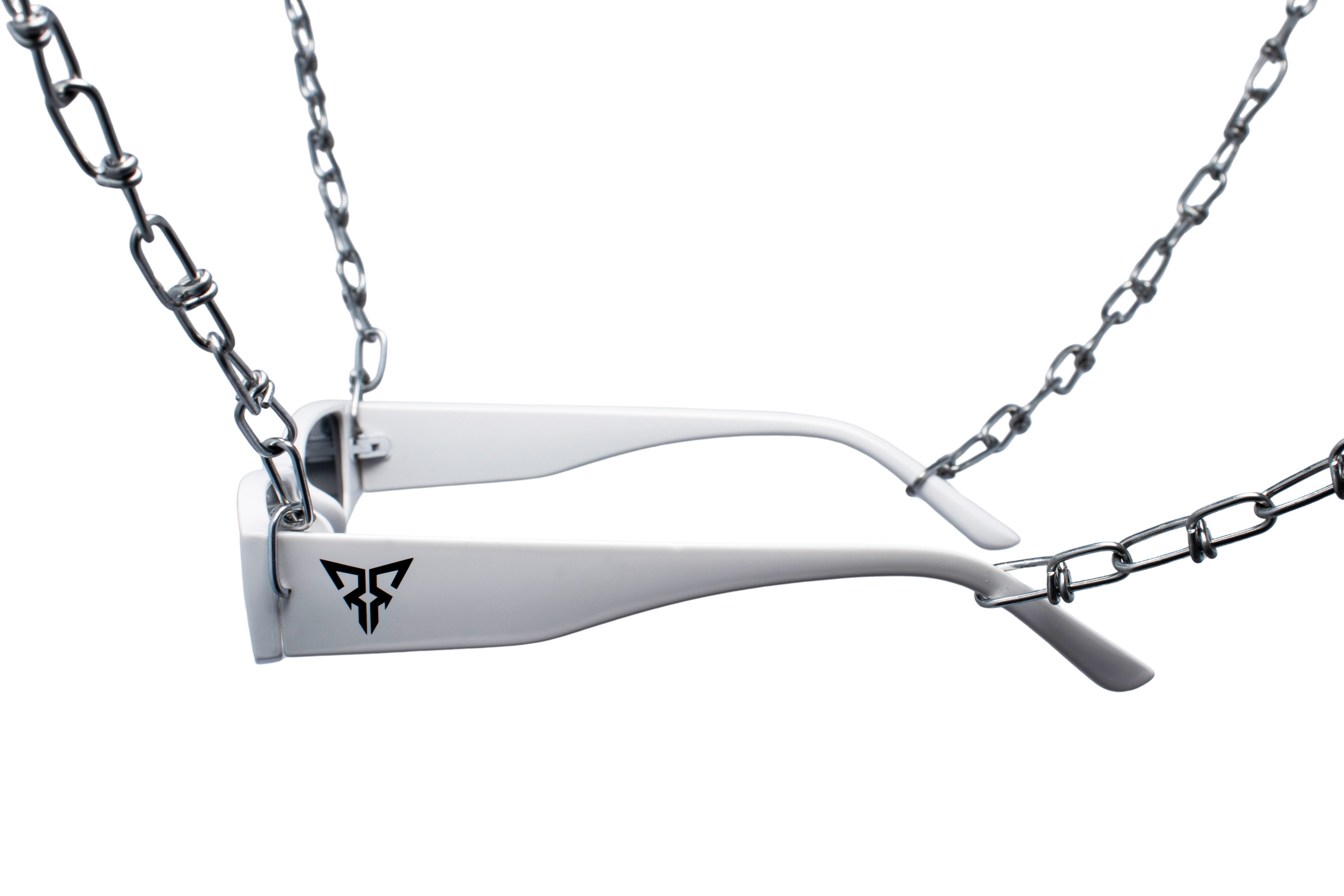 techno rave unisex sunglasses ferox white small festival side