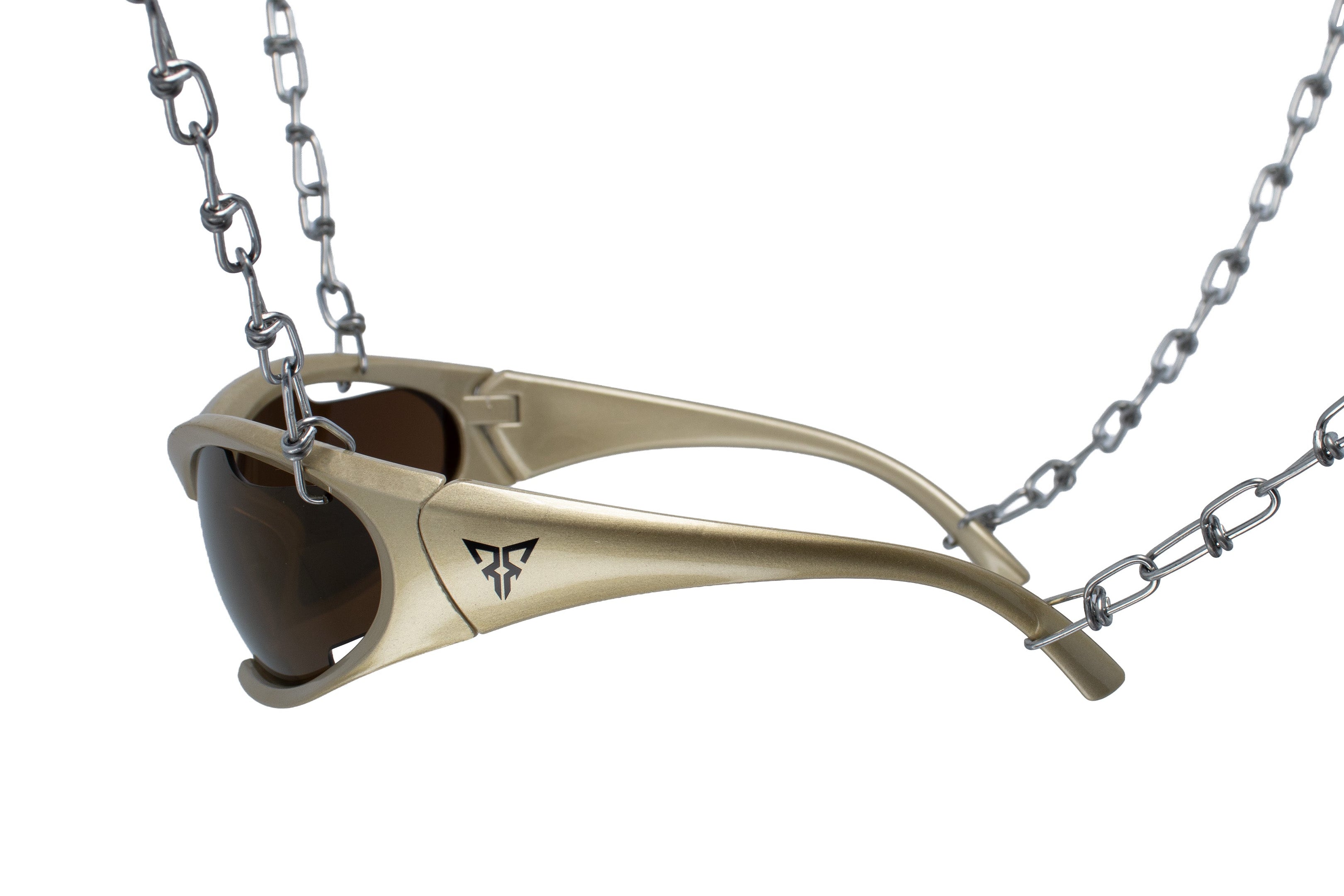 rave glasses orbivis gold brown big festival side