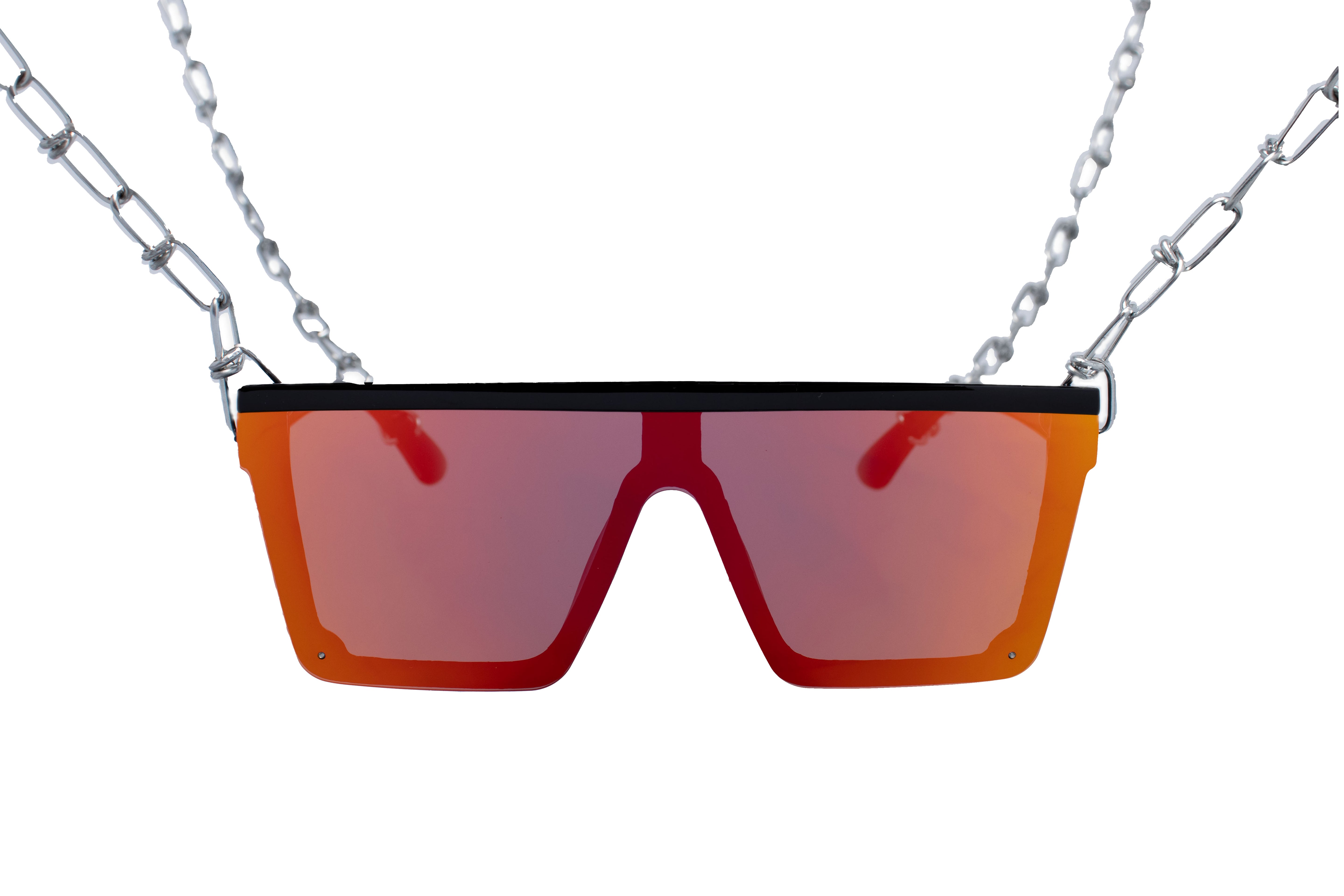 nova rave sunglasses oranje reflective festival rave unisex front
