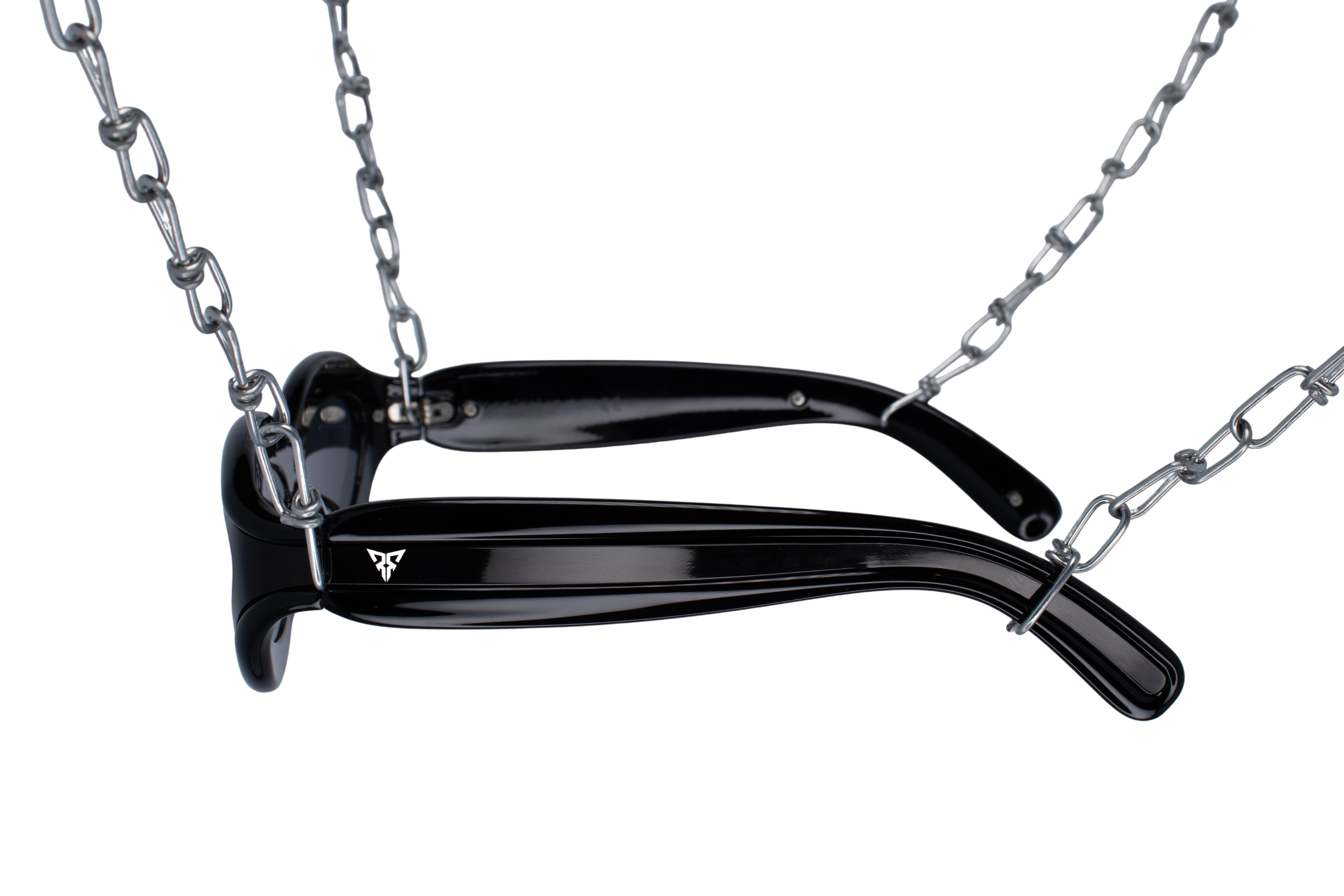 zwarte rave bril voor techno festival