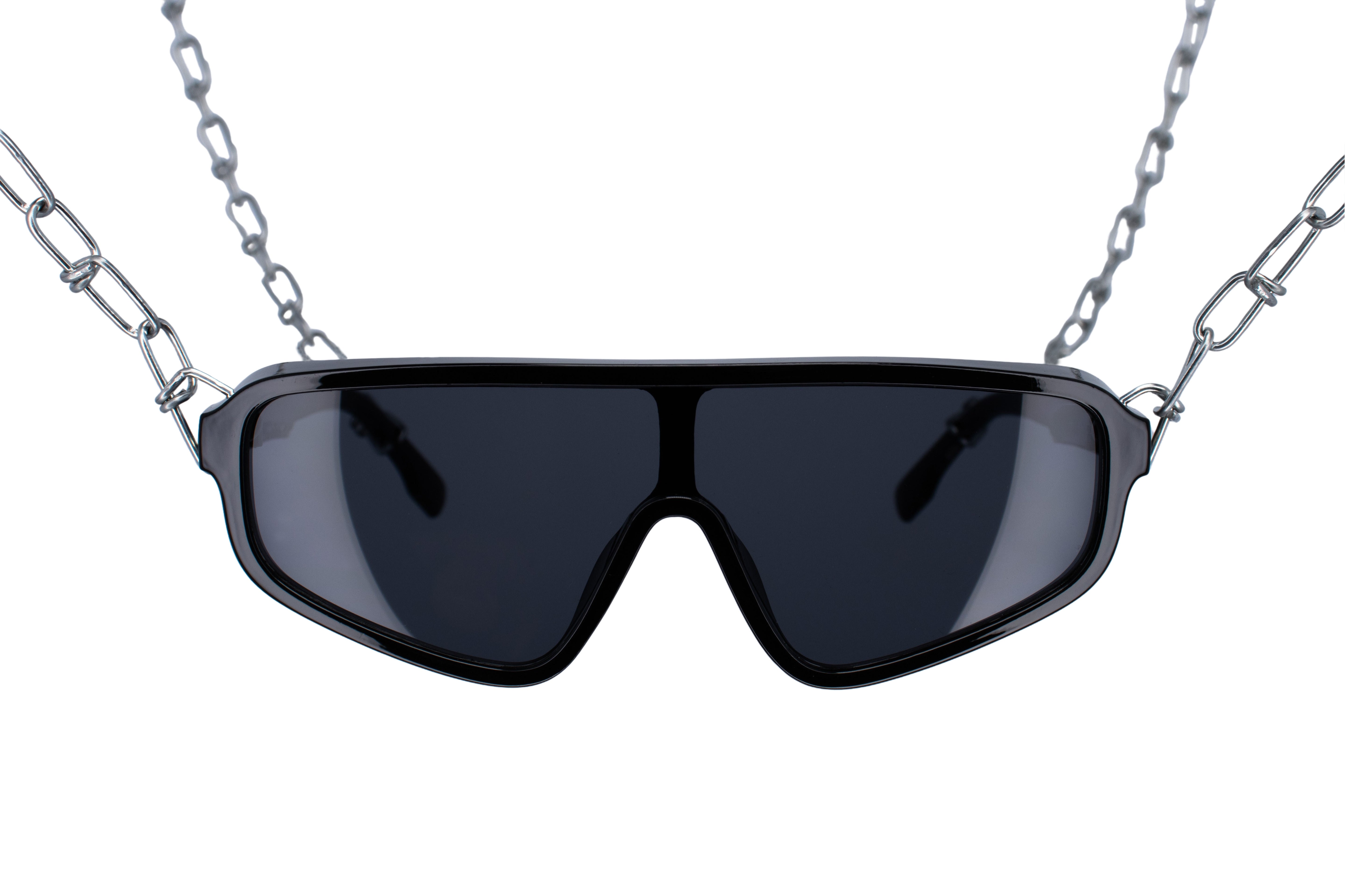 Zwarte rave bril 'Virtus' techno festival