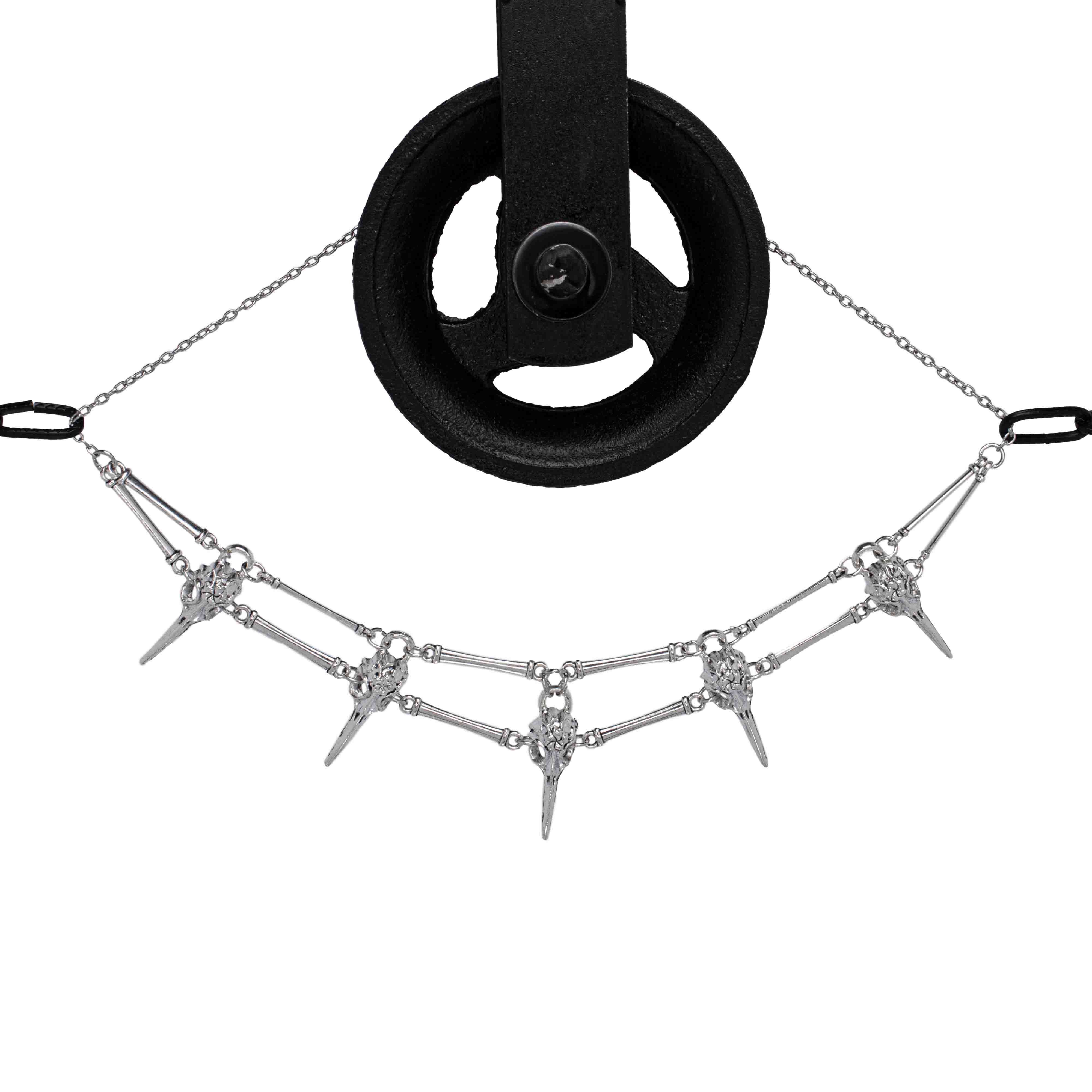 Zilveren 'Vulture' rave ketting van RARE RAVERS