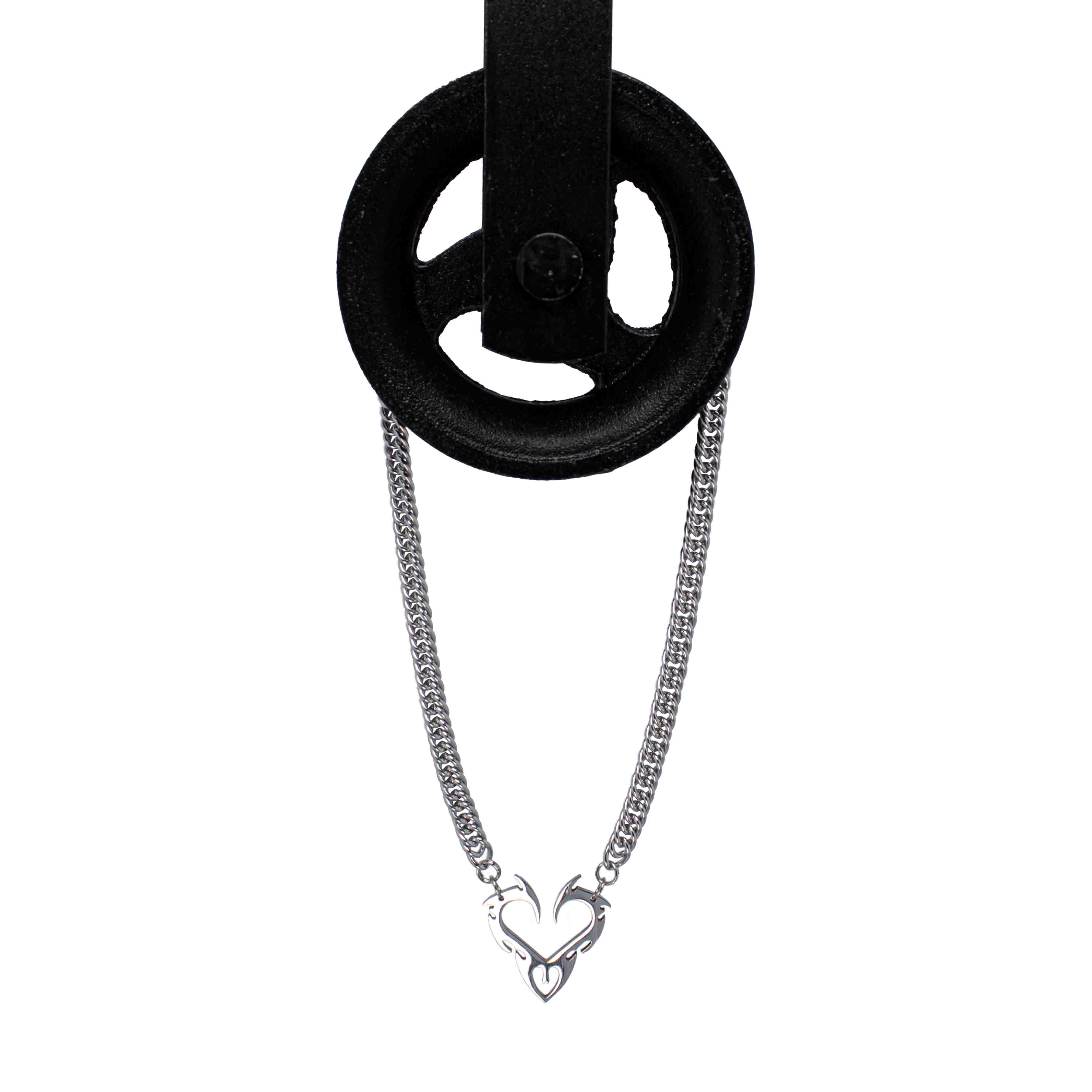 Zilveren 'Heartbreaker' rave ketting van RARE RAVERS