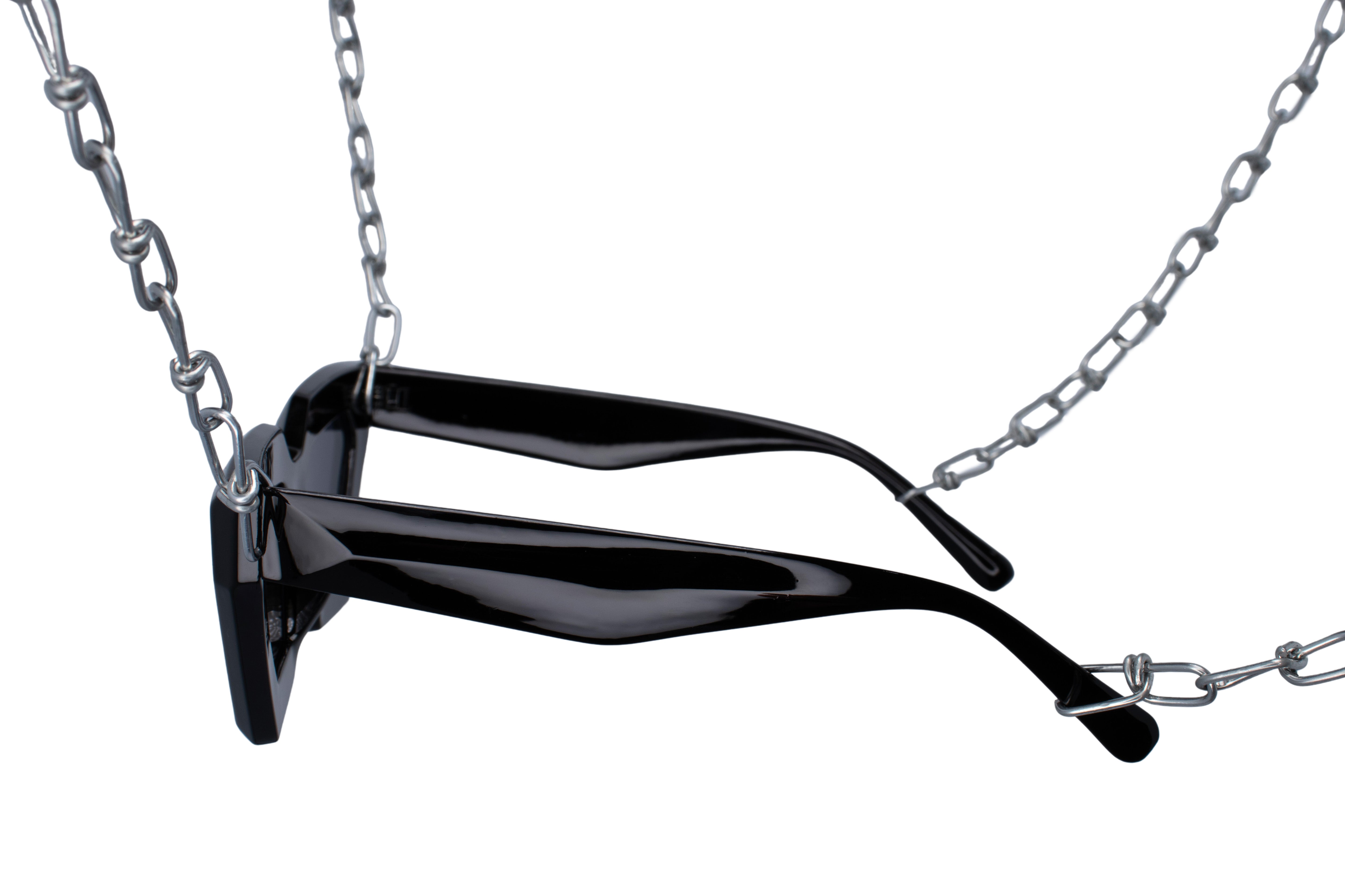 lady rave sunglasses black techno side zwart zonnebril