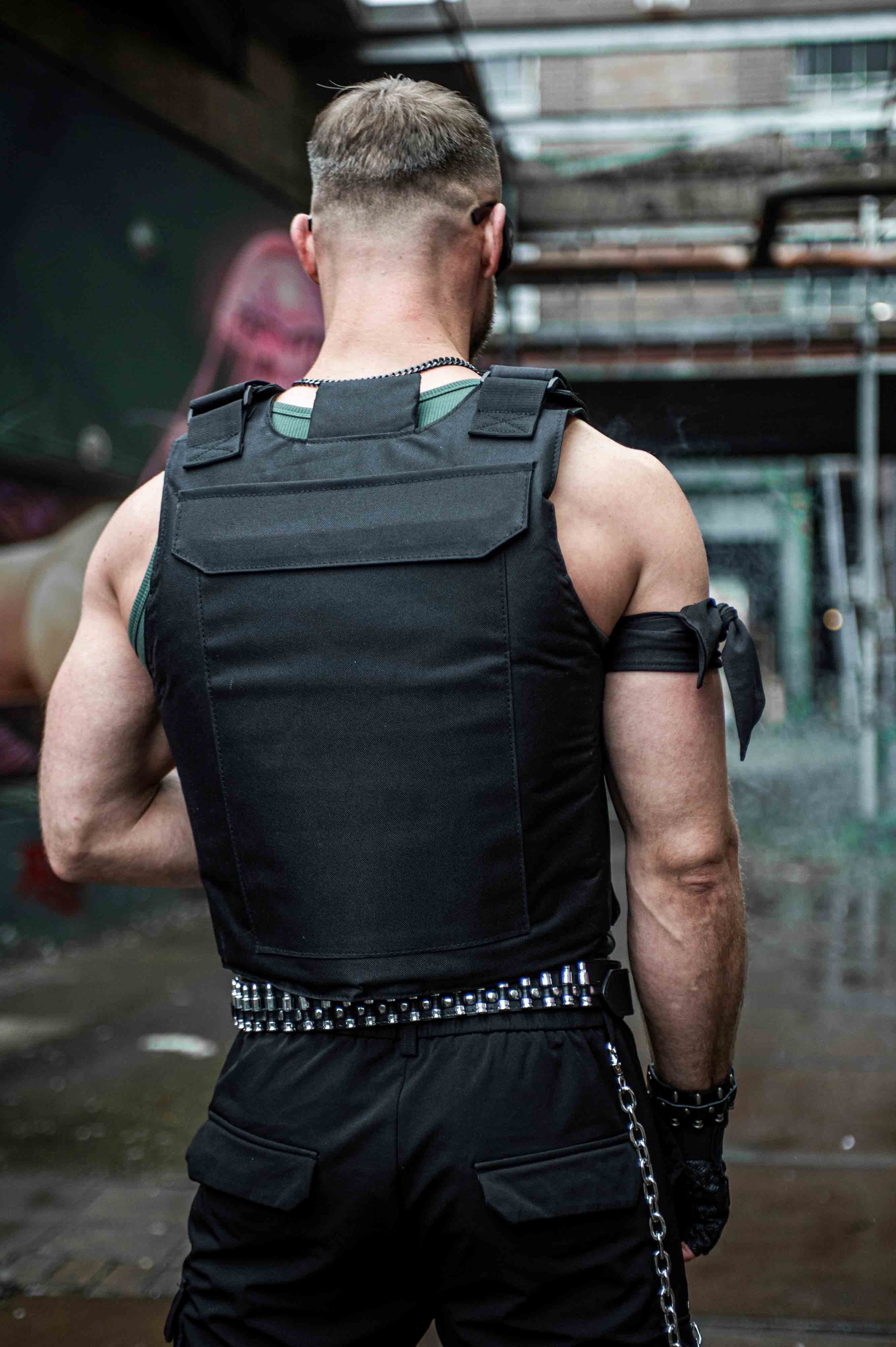 Harnas 'Ballistic Ravevest' - Heren - Zwart