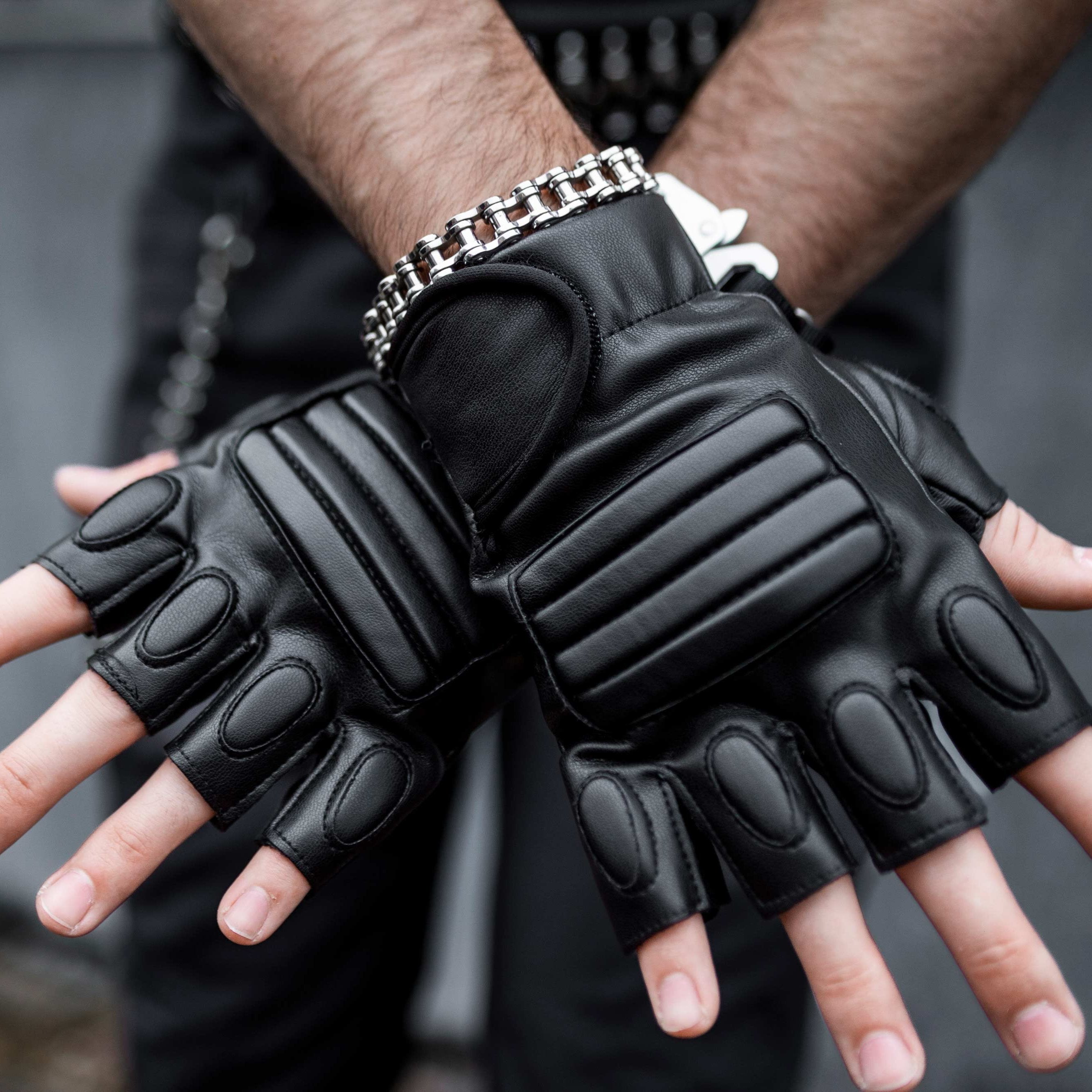 Handschoenen 'Terminator' - Man - Zwart