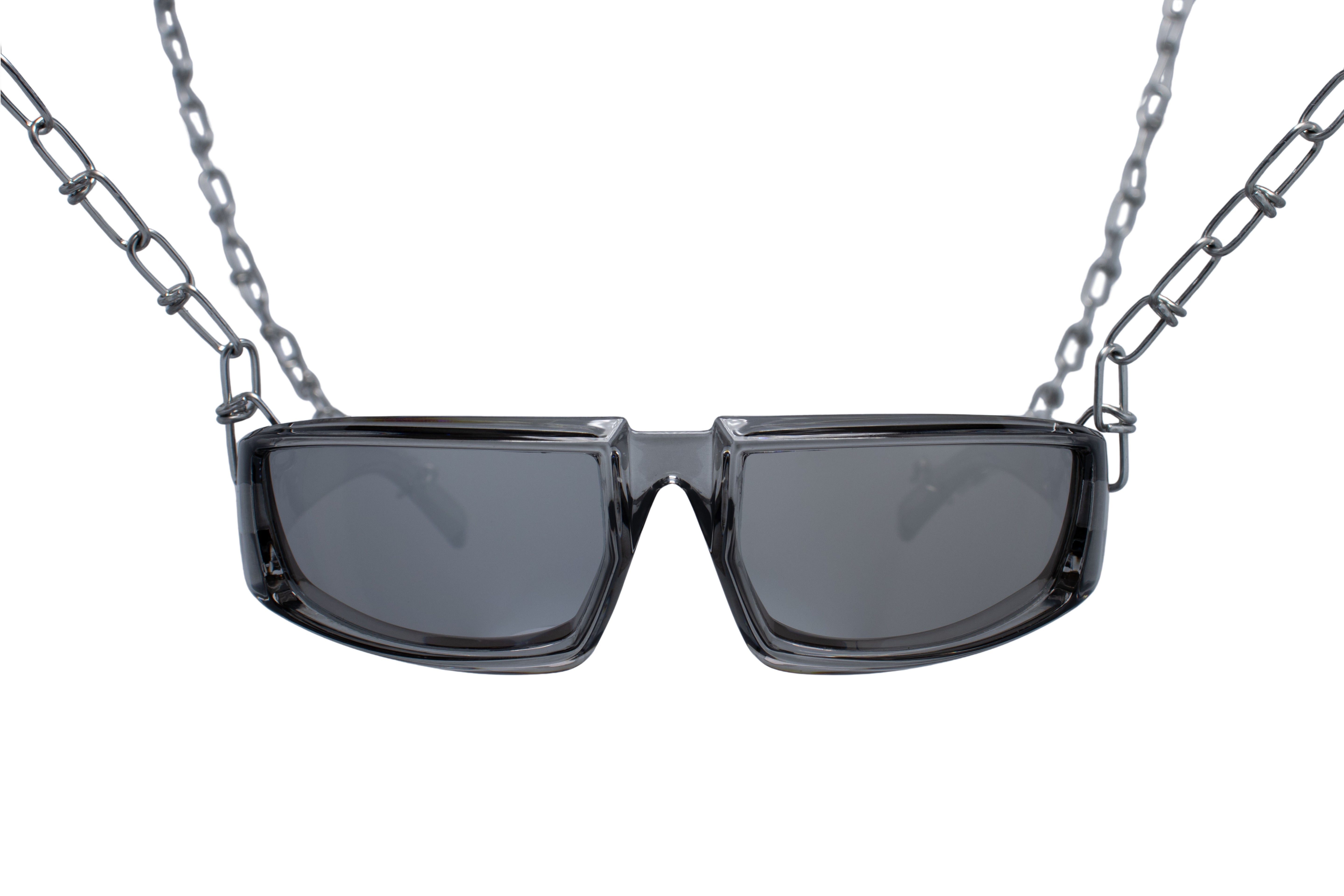 grijze bril grey obex cool rave sunglasses hardtechno mirror front 