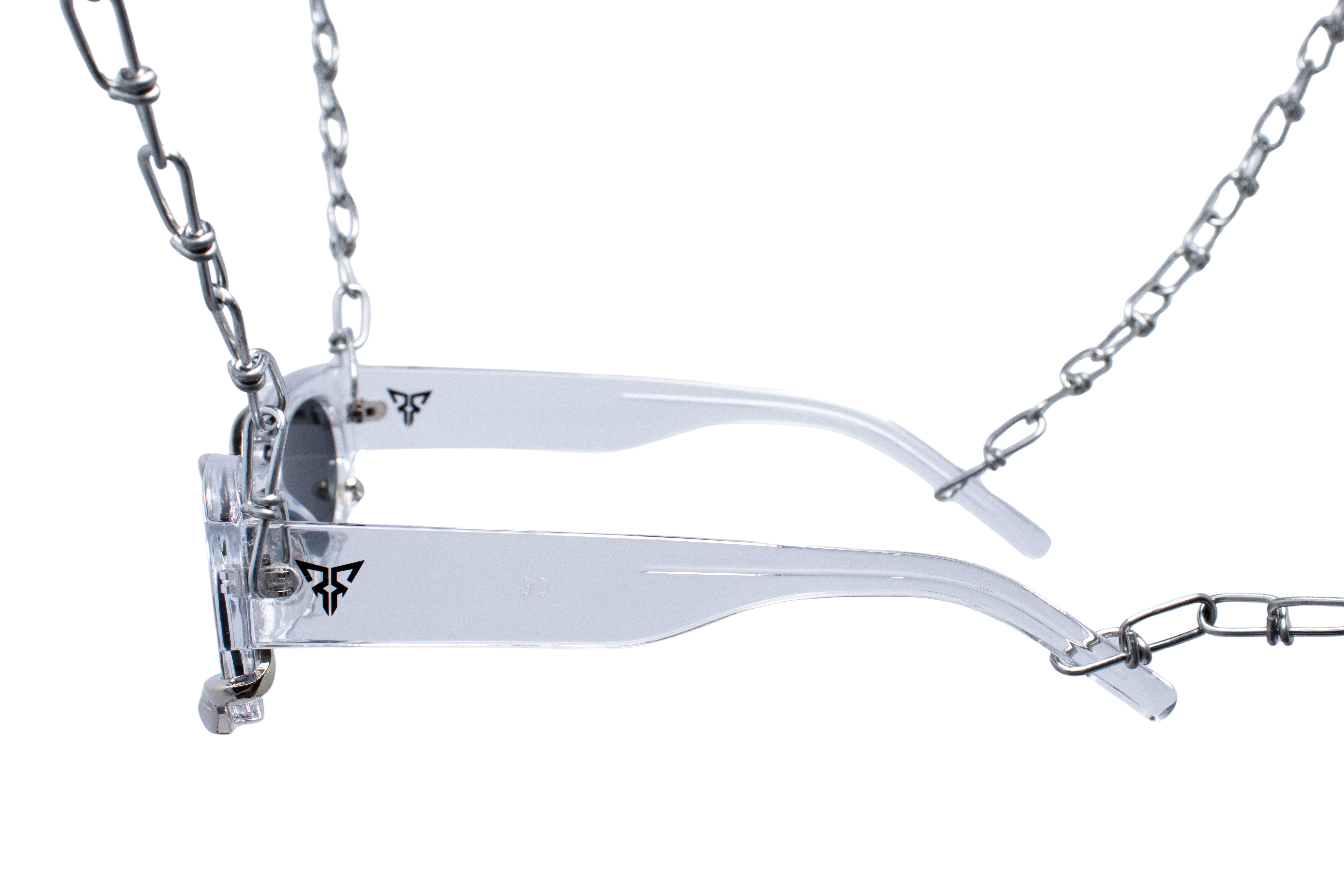 transparant snake medusa rave glasses zonnebril techno side