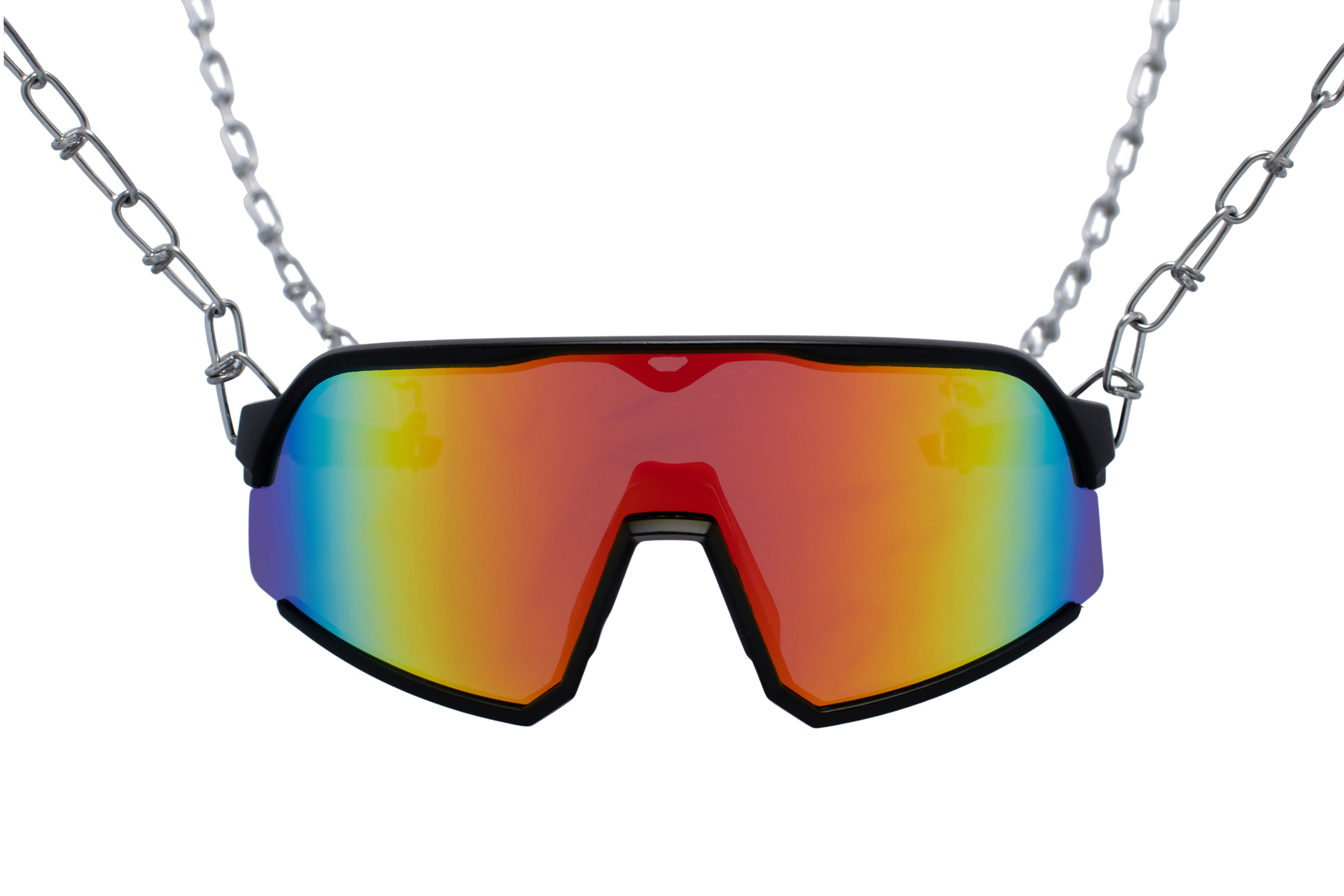 orange techno rave glasses glacies front ski #kleur_oranje