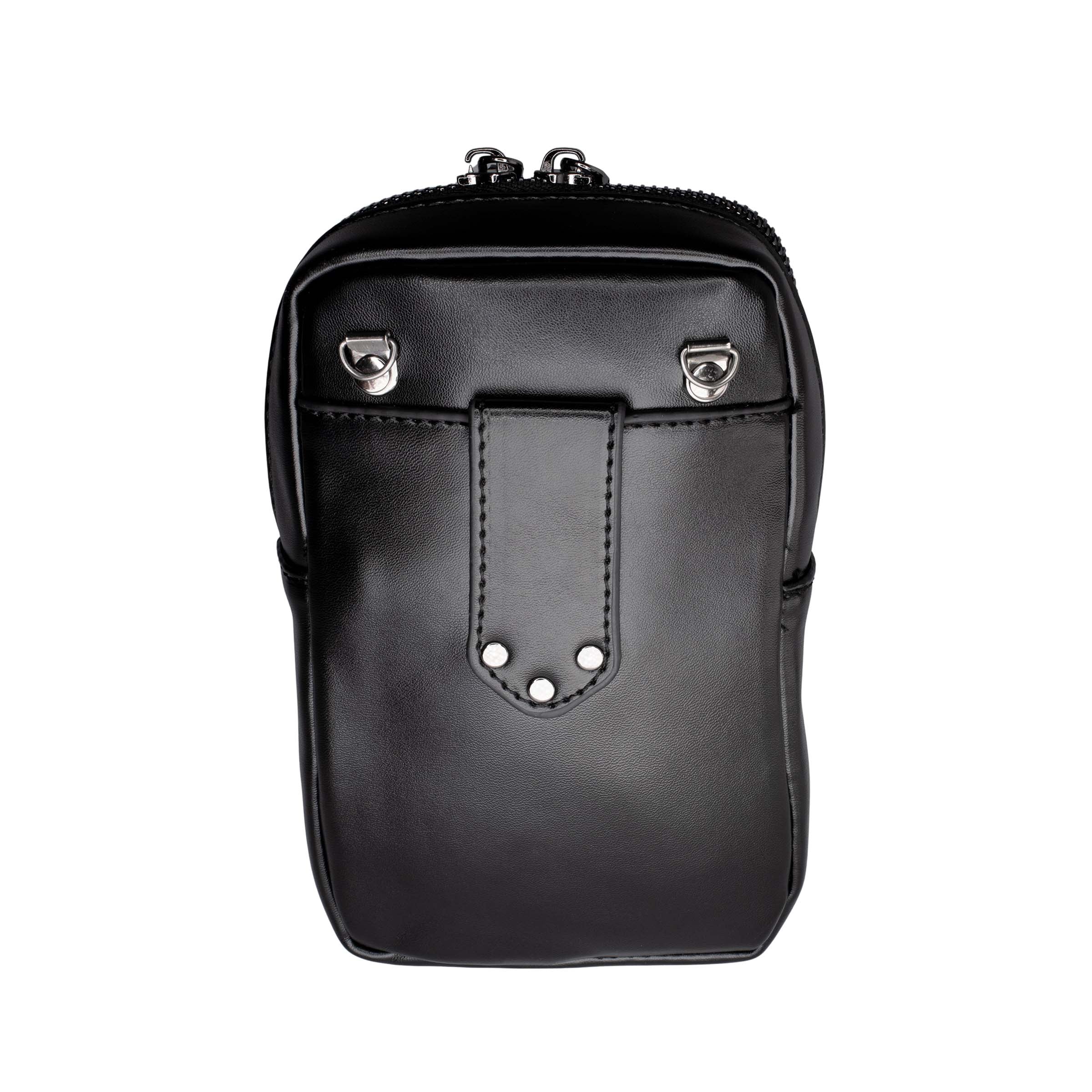 skull crossbody tas close up achterkant zonder strap